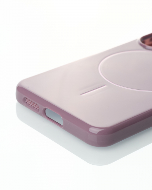Чехол Glamour Beats Case with MagSafe для Samsung S24 deep purple