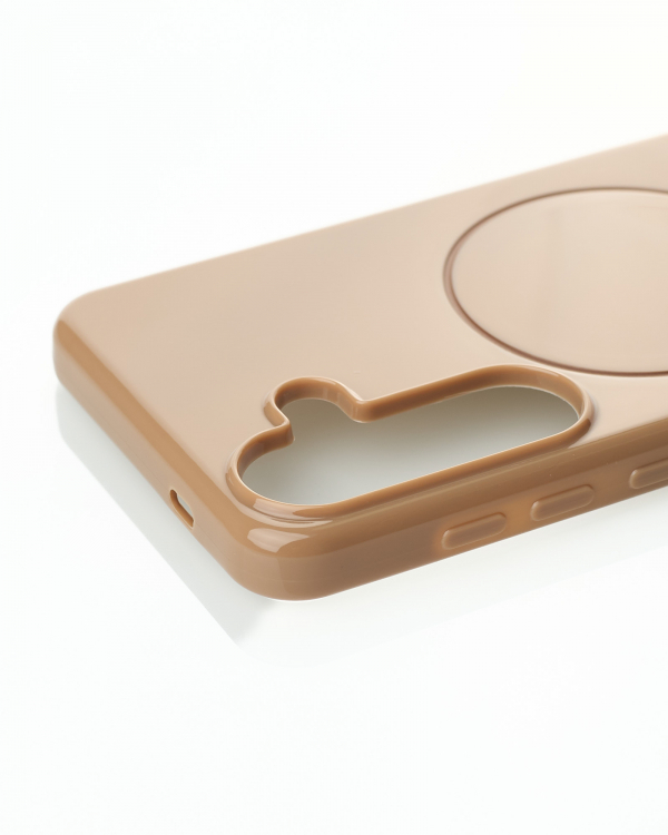 Чехол Glamour Beats Case with MagSafe для Samsung S24 desert titanium