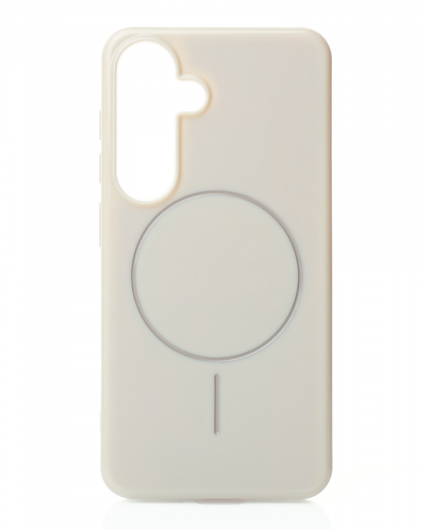 Чехол Glamour Beats Case with MagSafe для Samsung S24 natural titanium