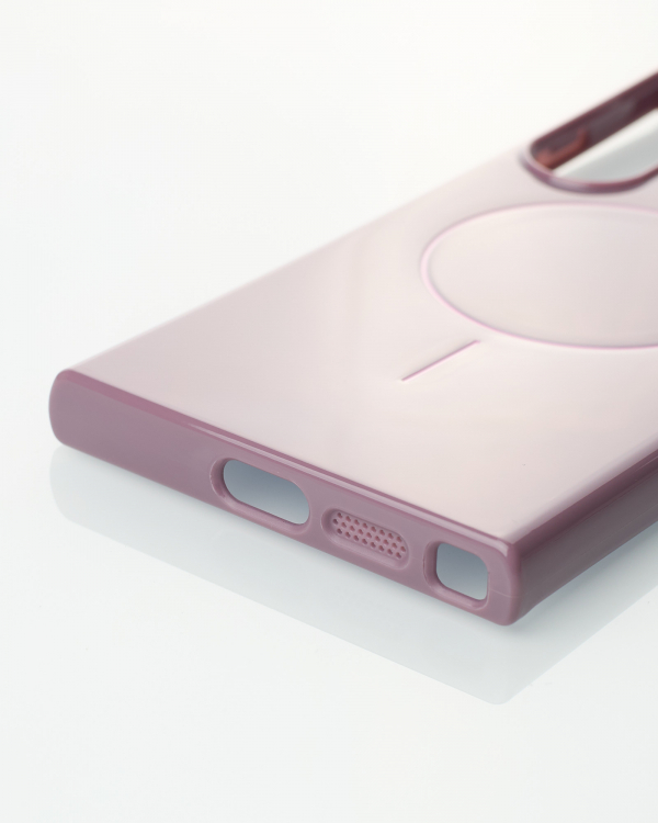Чехол Glamour Beats Case with MagSafe для Samsung S24 Ultra deep purple