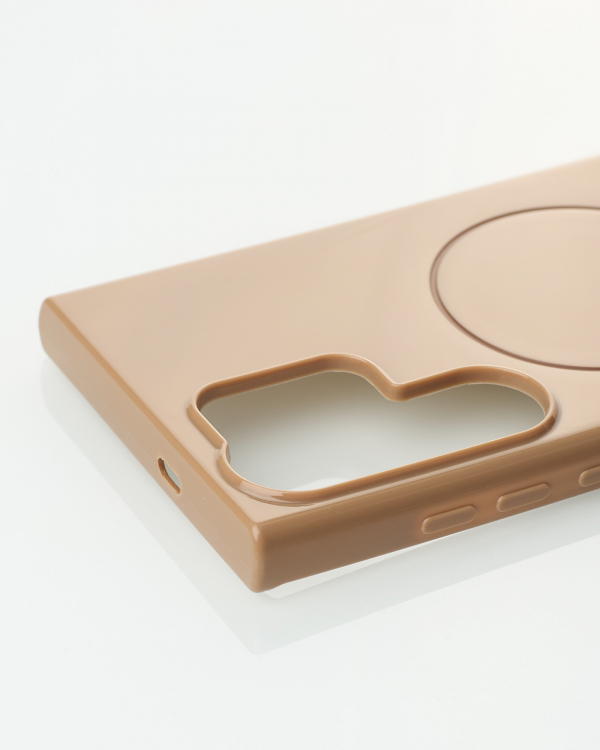 Чехол Glamour Beats Case with MagSafe для Samsung S24 Ultra desert titanium