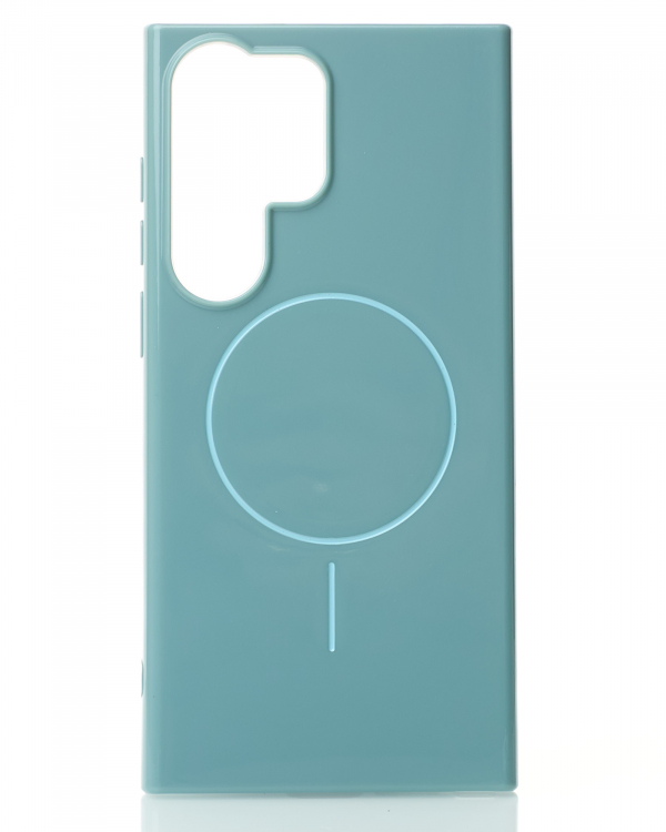Чехол Glamour Beats Case with MagSafe для Samsung S24 Ultra wave blue