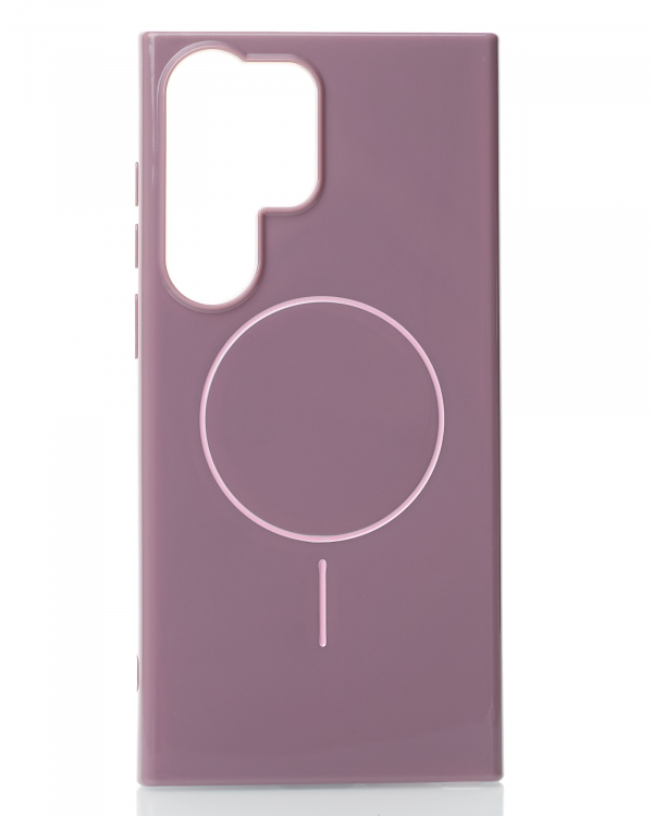 Чехол Glamour Beats Case with MagSafe для Samsung S24 Ultra deep purple