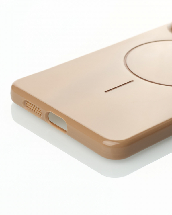 Чехол Glamour Beats Case with MagSafe для Samsung S25 Edge desert titanium