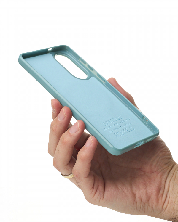 Чехол Glamour Beats Case with MagSafe для Samsung S25 Edge wave blue