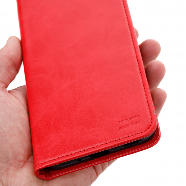 чехол-книга DC ELEGANT для Samsung A25 красный