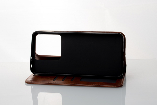 чехол-книга DC ELEGANT для Xiaomi Redmi 13C 4G / Poco C65 коричневый