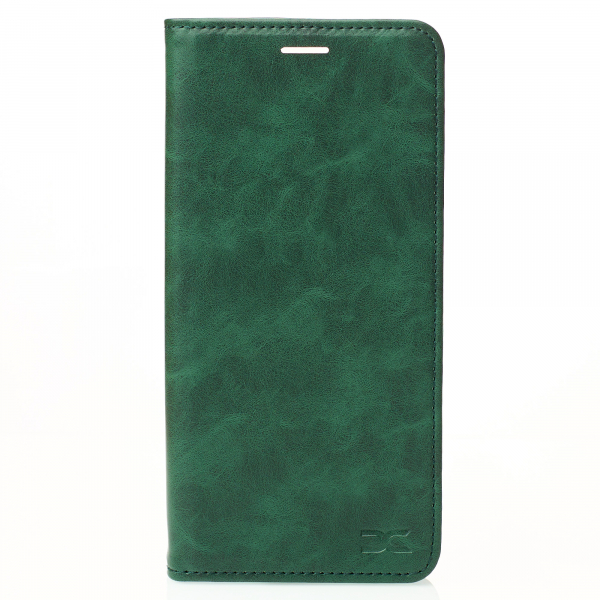 чехол-книга DC ELEGANT для Xiaomi Redmi Note 14 5G темно-зеленый