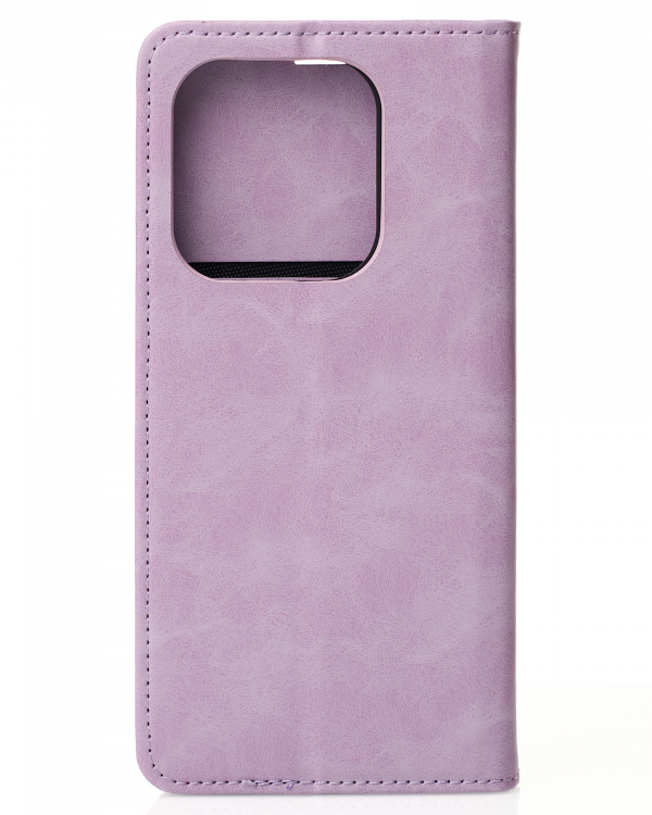 чехол-книга DC ELEGANT для Xiaomi Redmi Note 14 4G Global сиреневый
