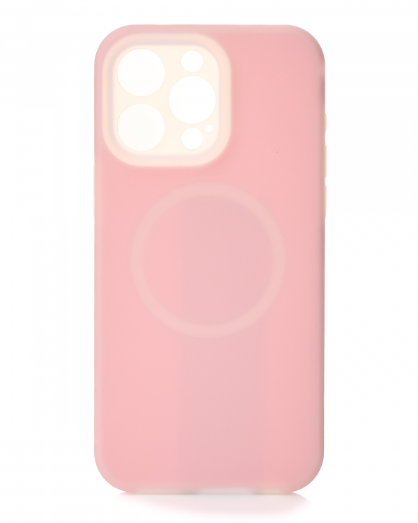 Чехол Liquid Silicone Full с поддержкой MagSafe для iPhone 15 Pro Max pink