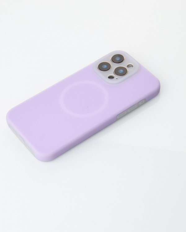 Чехол Liquid Silicone Full с поддержкой MagSafe для iPhone 15 Pro Max violet