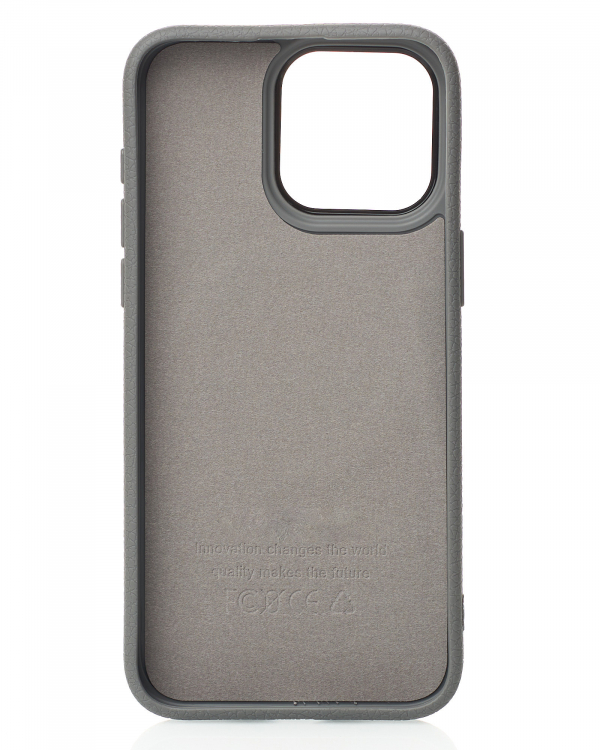 Чехол MagSafe Beats Case Leather Textured для iPhone 14 stone gray