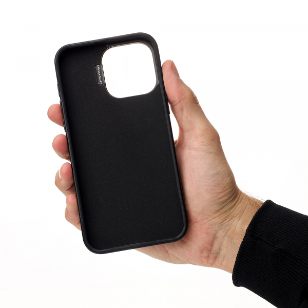 Чехол MagSafe LEATHER CAMERA CASE для iPhone 15 Pro Max черный