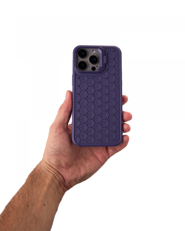 Чехол MagSafe MOSAIC для iPhone 15 Pro Max фиолетовый