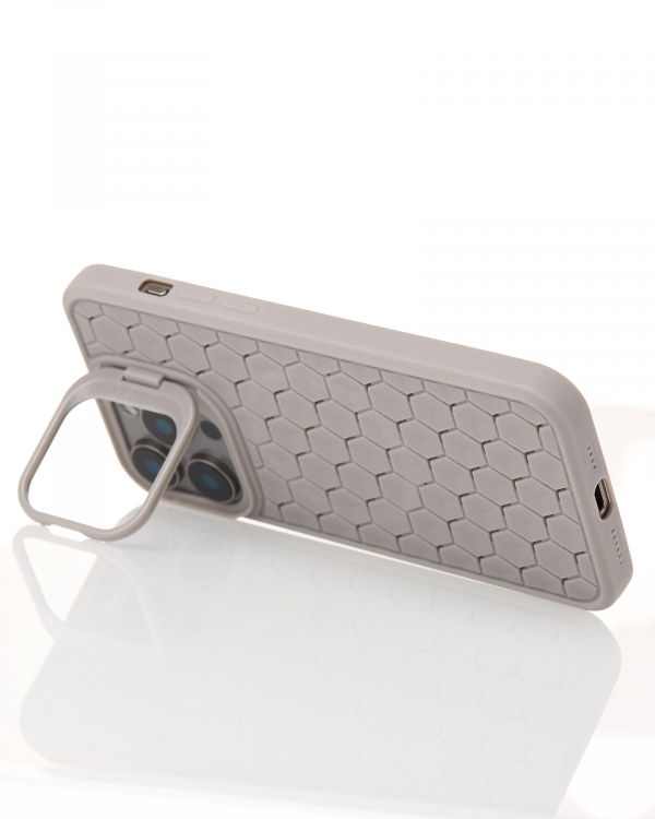 Чехол MagSafe MOSAIC для iPhone 15 Pro Max серый