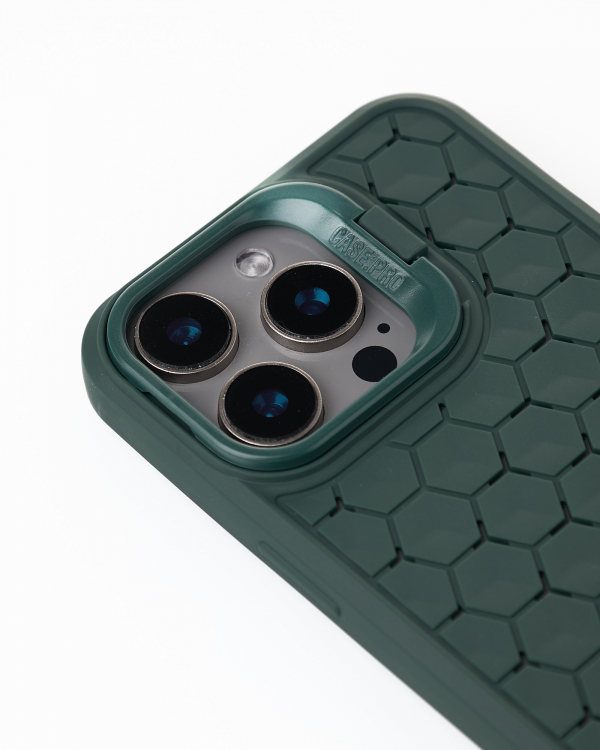 Чехол MagSafe MOSAIC для iPhone 15 Pro Max темно-зеленый