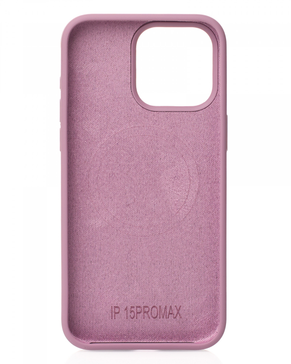 Силиконовый чехол Slim Ring Soft с поддержкой MagSafe для iPhone 15 lavander