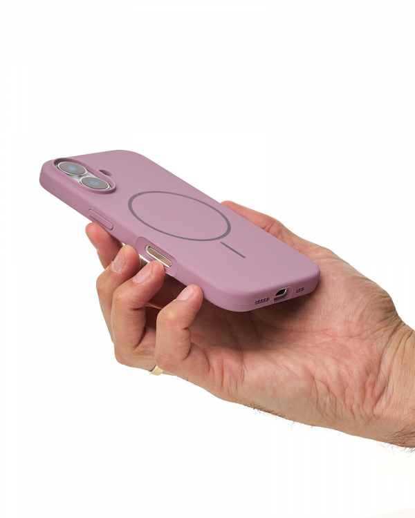 Чехол MagSafe Silicone Beats Case для iPhone 16 lavander