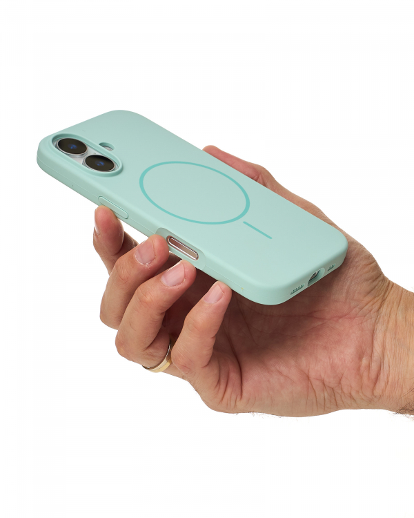 Чехол MagSafe Silicone Beats Case для iPhone 16 succulent