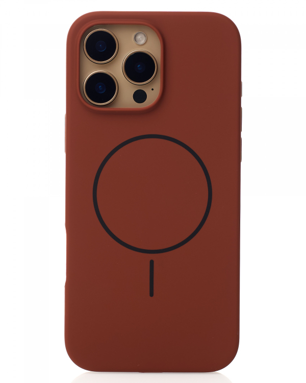 Чехол MagSafe Silicone Beats Case для iPhone 16 Pro brown