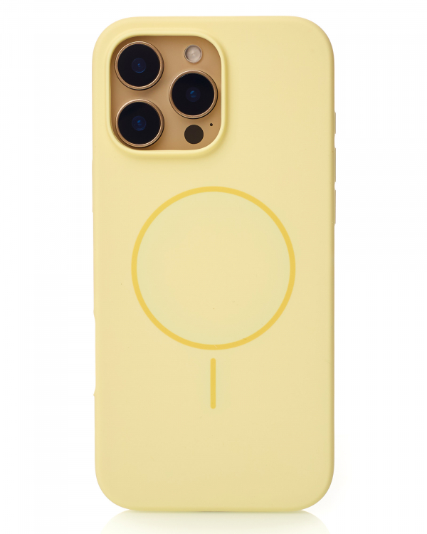 Чехол MagSafe Silicone Beats Case для iPhone 16 Pro sunglow