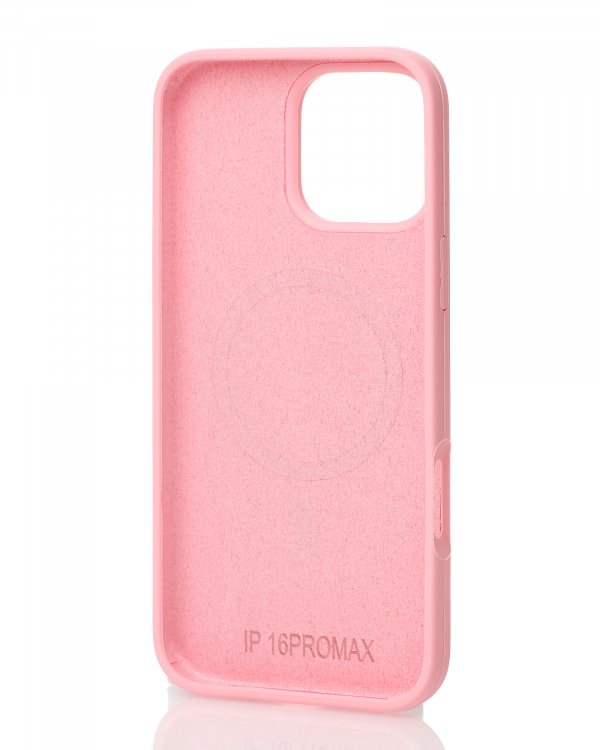 Чехол MagSafe Silicone Beats Case для iPhone 16 Pro pink