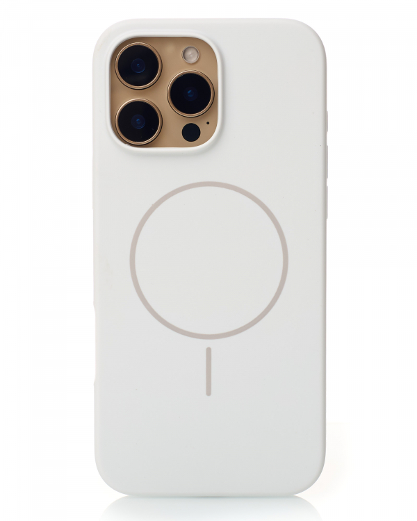 Чехол MagSafe Silicone Beats Case для iPhone 16 Pro white