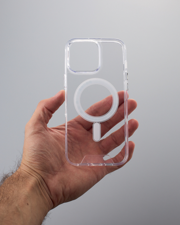 Чехол SPACE CASE с поддержкой MagSafe для iPhone 16 Pro Max прозрачный