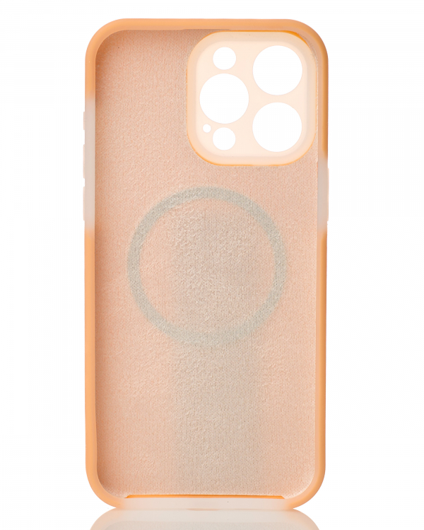 Чехол Liquid Silicone Full с поддержкой MagSafe для iPhone 15 Pro Max orange