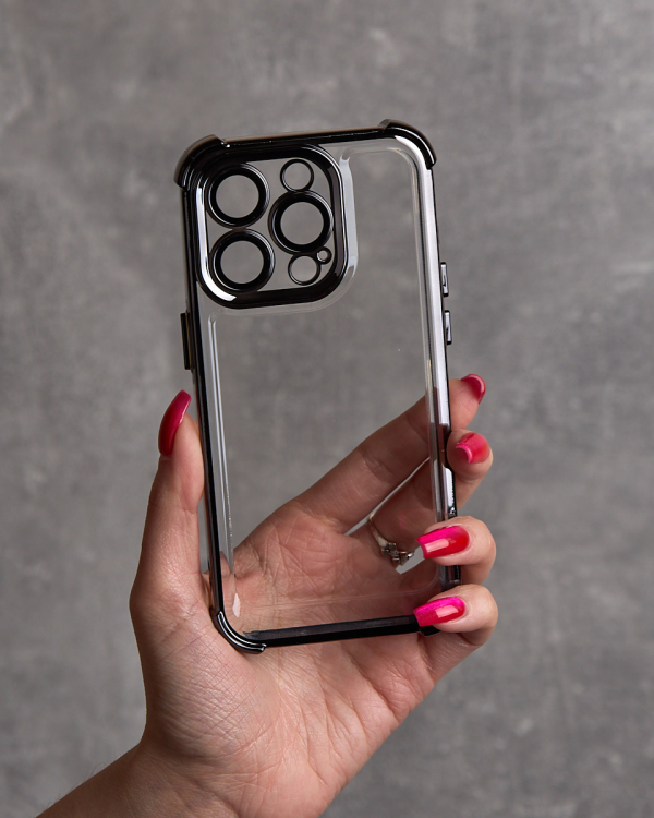 Пластиковый чехол FRAME CORNER для iPhone 13 Pro Max черный