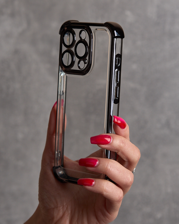 Пластиковый чехол FRAME CORNER для iPhone 13 Pro Max черный