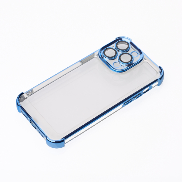 Пластиковый чехол FRAME CORNER для iPhone 13 Pro Max синий