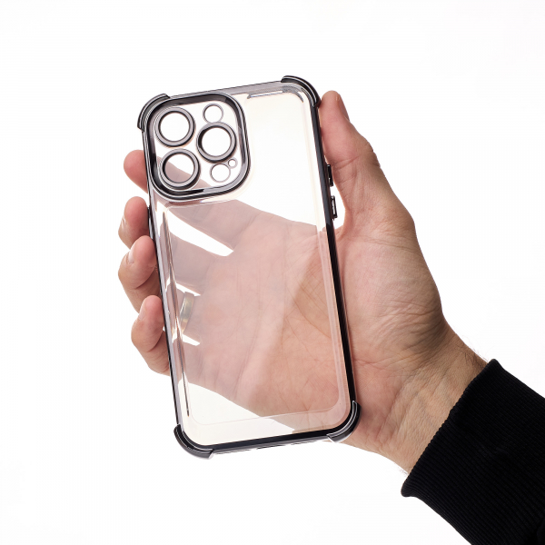 Пластиковый чехол FRAME CORNER для iPhone 13 Pro Max черный