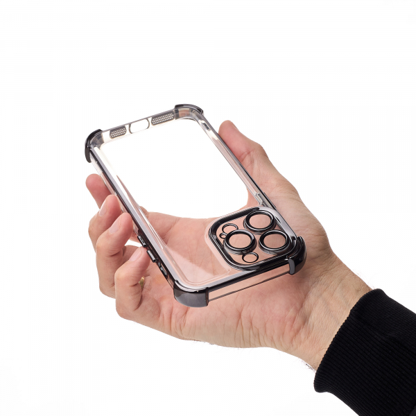 Пластиковый чехол FRAME CORNER для iPhone 13 Pro Max черный