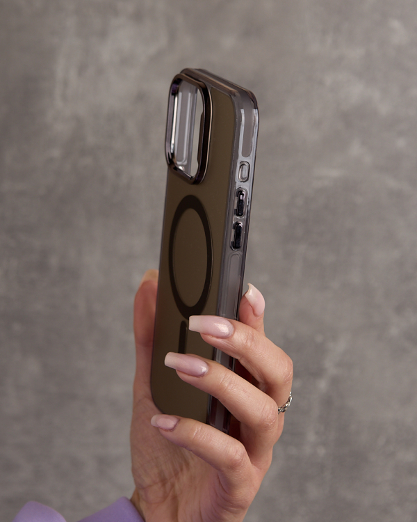 Полиуритановый чехол IMD Colors с поддержкой MagSafe для iPhone 11 Pro Max черный