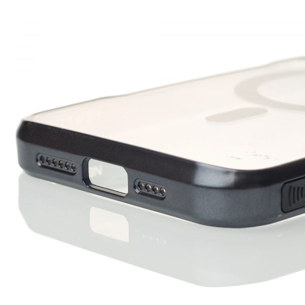 Пластиковый чехол MagSafe NEWZONE для iPhone 15 Pro Max черный