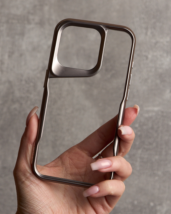 Пластиковый чехол NEWZONE для iPhone 14 Pro Max золотой