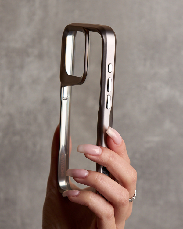 Пластиковый чехол NEWZONE для iPhone 14 Pro Max золотой