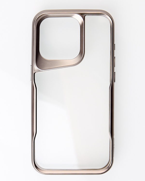 Пластиковый чехол NEWZONE для iPhone 15 Pro Max золотой
