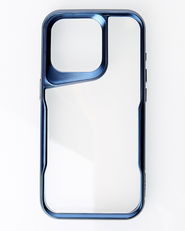 Пластиковый чехол NEWZONE для iPhone 15 Pro Max синий