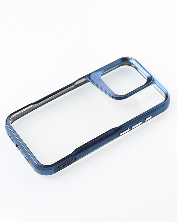 Пластиковый чехол NEWZONE для iPhone 15 Pro Max синий