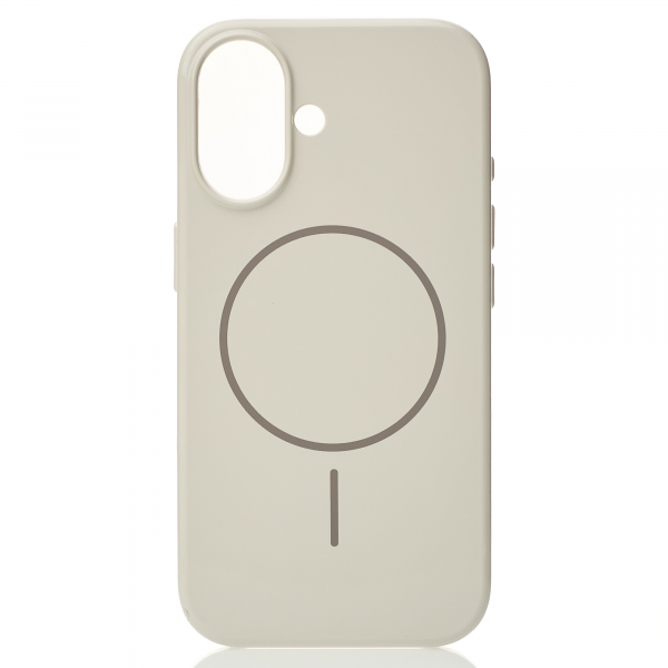 Поликарбонатный чехол Slim Ring с поддержкой MagSafe для iPhone 16 Plus natural titanium