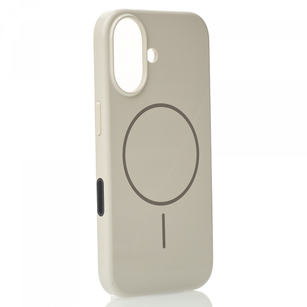 Поликарбонатный чехол Slim Ring с поддержкой MagSafe для iPhone 16 Plus natural titanium