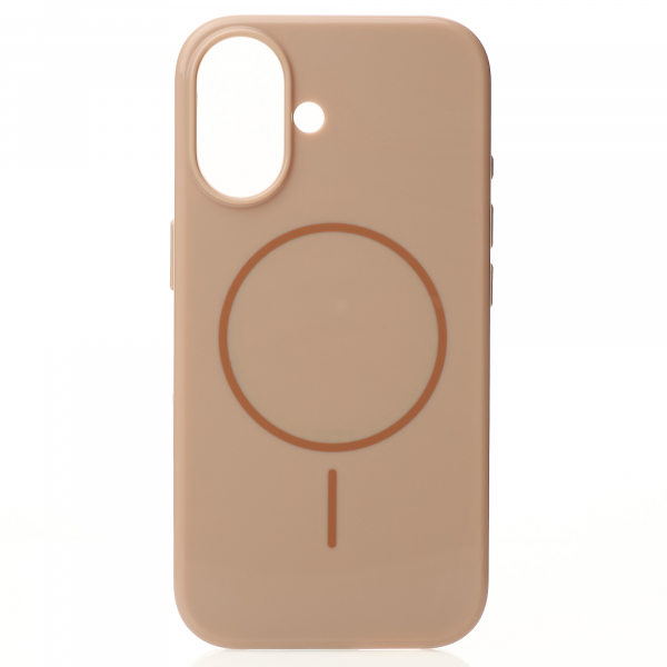 Поликарбонатный чехол Slim Ring с поддержкой MagSafe для iPhone 16 desert titanium