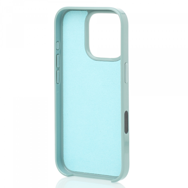 Поликарбонатный чехол Slim Ring с поддержкой MagSafe для iPhone 16 Pro wave blue