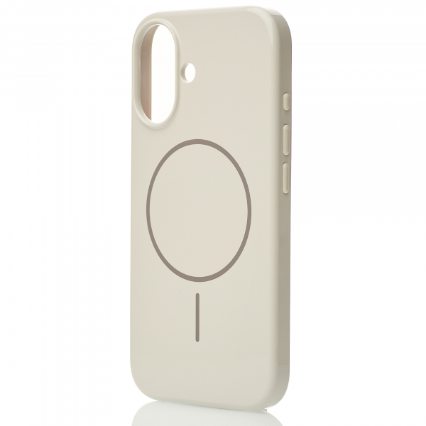 Поликарбонатный чехол Slim Ring с поддержкой MagSafe для iPhone 16 natural titanium