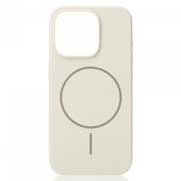 Поликарбонатный чехол Slim Ring с поддержкой MagSafe для iPhone 15 natural titanium