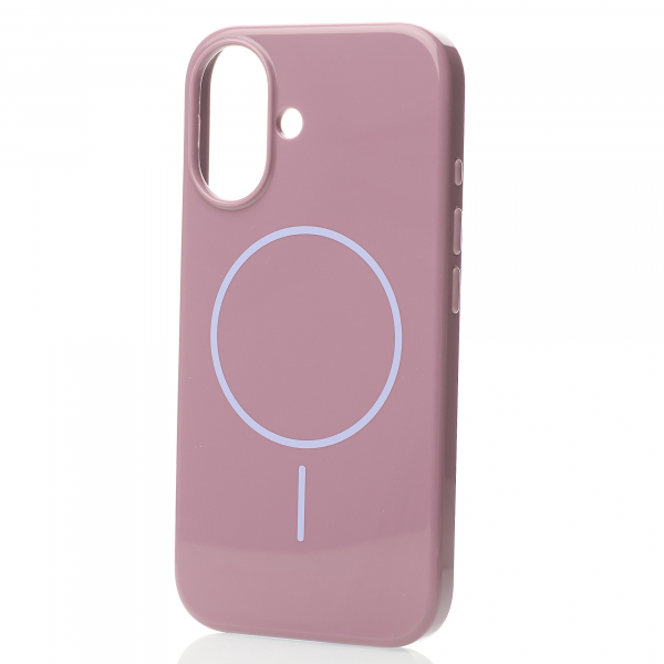 Поликарбонатный чехол Slim Ring с поддержкой MagSafe для iPhone 16 deep purple