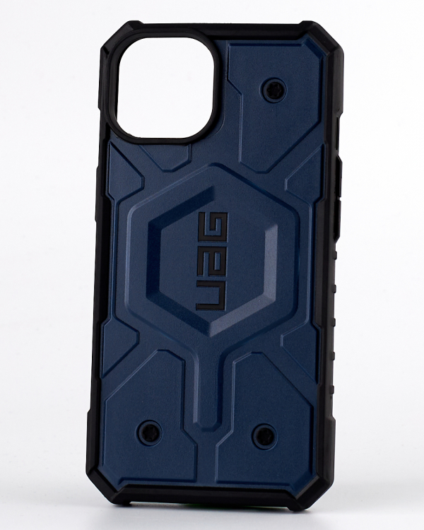 Противоударный чехол UAG с поддержкой MagSafe для IPhone 15 midnight blue