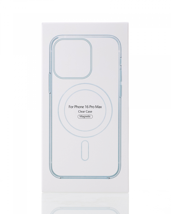 Силиконовый чехол MagSafe CLEAR для iPhone 16 Pro Max Прозрачный